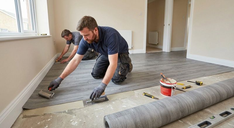 Sheet Linoleum Installation in Bastrop, TX